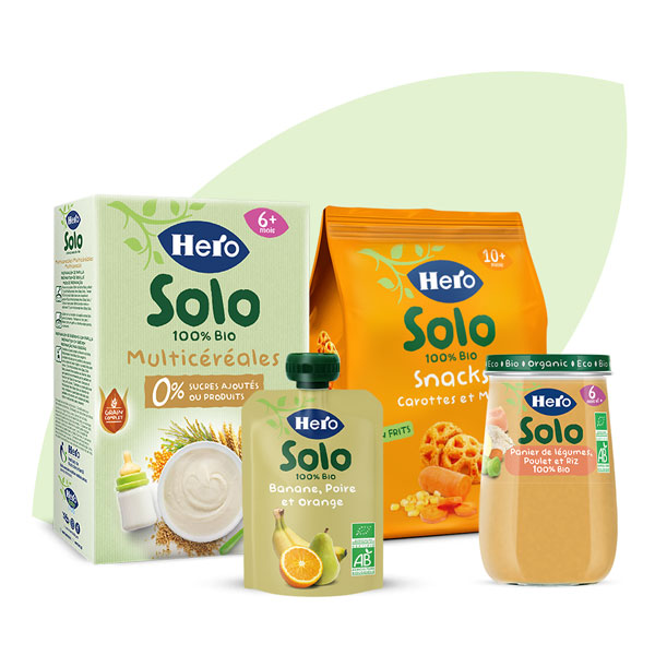 Hero Solo : gamme d'alimentation infantile bio